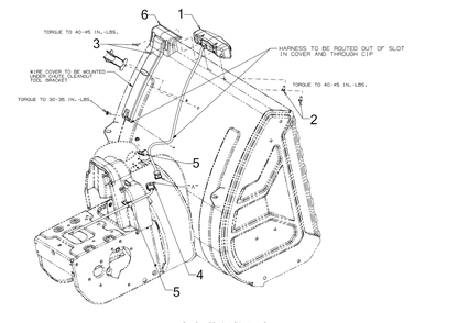 Light Bar Diagram and Parts List for 3X34-INCHPRO (31AH8ESV710)(2017) Cub Cadet Snow Blower